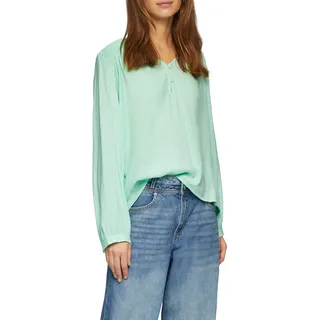 s.Oliver Strukturierte Bluse aus Viskosemix mit Smok-Details