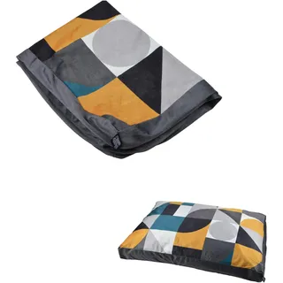 LOVE STORY Kissenbezug, rechteckig, Polyester, Velours, 80 x 60 cm, Mix and Match Geo Pop