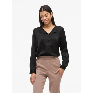 VILA Viellette Bluse Schwarz 44