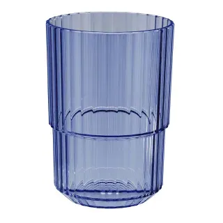 APS LINEA Trinkbecher, blau, Robuster Getränkebecher aus bruchsicherem Tritan, Maße (Ø x H): 8,5 x 12 cm, 400 ml