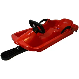 AlpenGaudi AlpenDrive Rot Bob 93 cm Lenkbob Rodel Kinderschlitten Schlitten