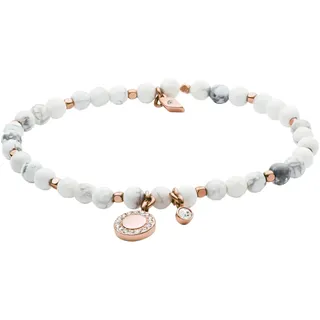 Fossil Wellness Armband Weiß Halbedelsteine JA6934791 Größe 16,5 cm