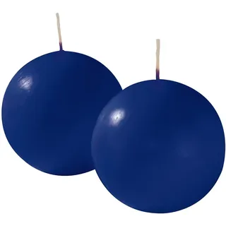 Cereria Di Giorgio risthò Kerzen Kugel 8 cm blau 4 St.