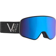 Black Crevice Skibrille – Schladming – Doppelscheibe, Anti-Fog-Beschichtung, UV400 Schutz (Black/Silver, M (Kopfumfang 55-58 cm))...