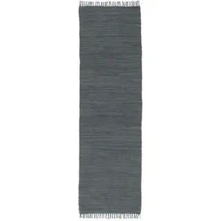Pergamon Baumwolle Natur Teppich Läufer Jolly Cotton , Anthrazit , Textil , 90x160 cm , Teppiche und Böden, Teppiche, Teppichläufer, Läufer
