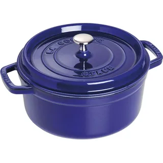 Cocotte 26 cm rund dunkelblau
