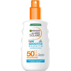 Bild Sonnencreme LSF 50+ für Kinder, Wasserfest und resistent gegen Sand, Ambre Solaire Kids Sensitive expert+ Sonnenschutzspray, 1 x 150 ml