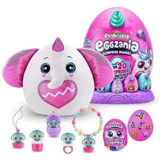 Rainbocorns Eggzania Surprise Mania Elephantcorn, über 20 Überraschungen, Plüschtier und Accessoires (Elefant)