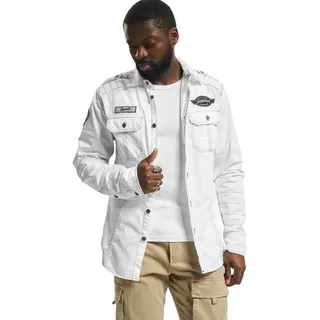 Brandit Textil Luis Vintage Langarmhemd White L