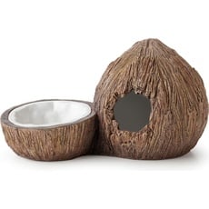 Exo Terra Tiki coconut cave und water bowl 21 x 12 x 115 cm Versteck und Wassernapf, Terrariumeinrichtung