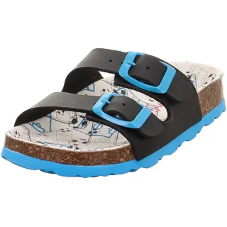 Fussbettpantoffel Blau/Mehrfarbig 40 EU