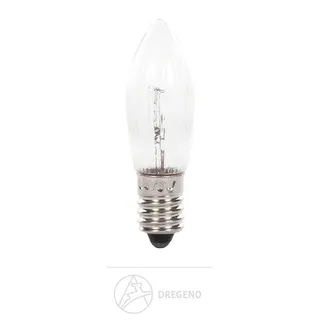Riffelkerzen 46V/3W E10, 3 Stück auf Blisterkarte BxHxT 1 cmx4,5 cmx1 cm NEU