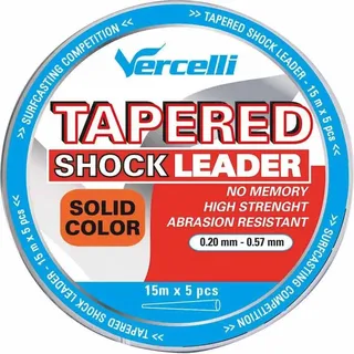 Vercelli Shock Verjüngtes Vorfach 15 M 10 Einheiten Orange 0.230-0.620 mm Orange 0.230-0.620 mm - Orange
