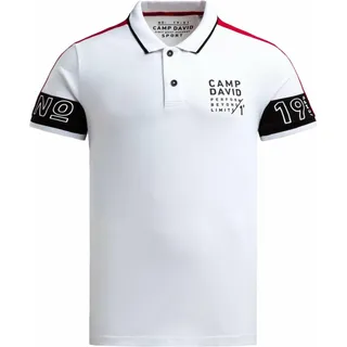 Camp David Poloshirt für Herren - Weiß