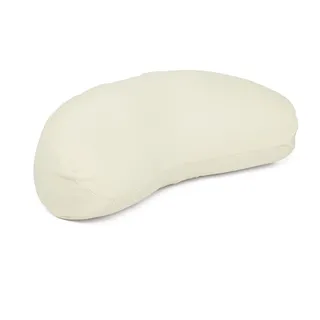Bodhi Meditationskissen Halbmond | Bodenkissen für Yoga & Meditation | Yogi MOND ECO | 100 % Bio-Baumwollbezug | Yogakissen halbmondförmig mit Buchweizenfüllung | Ergonomisches Halbmondkissen