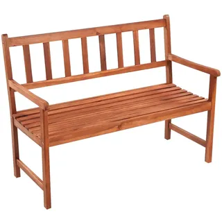 vidaXL Gartenbank mit Auflage 120 cm Massivholz Akazie - Creme