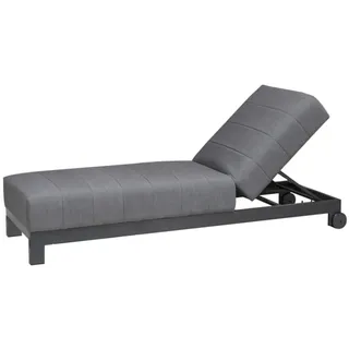 CLEMENTO Beziers Loungeliege Aluminium mit Rollen Sunbrella