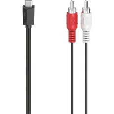 Bild Audio-Kabel, USB-C-Stecker - Cinch-Stecker, 1,50 m RCA USB Schwarz