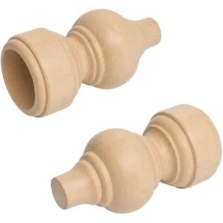LIEDECO Gardinenstangen-Endstück für Gardinenstange Ø 28 mm,