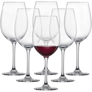 Schott Zwiesel Rotweinglas Classico (6er-Set), klassische Burgundergläser für Rotwein, spülmaschinenfeste Tritan-Kristallgläser, Made in Germany (Art.-Nr. 106219)