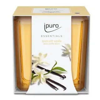 ipuro Soft Vanilla Duftkerze 125 g gelb