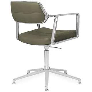 Drehstuhl Vipp 453+ Vipp grün, Designer Vipp Design, 67x70-77.5x67 cm