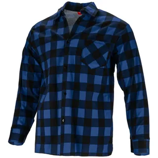 Lahti PRO LPKF32XL Herren Flanell-Arbeits Holzfällerhemd, 100 Prozent Baumwolle, kariert - CE/EN 340, Größe 2XL, Dunkelblau