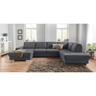 sit&more Wohnlandschaft mit Federkern und Sitztiefenverstellung, wahlweise mit Bettfunktion