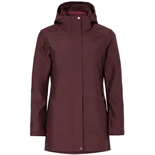 Vaude Idris 3-in-1 Parka Damen – Damen-Winterjacke wasserdicht, winddicht & atmungsaktiv mit Eco-Finish, Damen-Doppeljacke mit wärmender Hybrid-Innenjacke – in Braun, Größe: 46