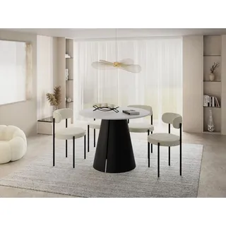 WFL GROUP Lamio Ø 100 cm weiß