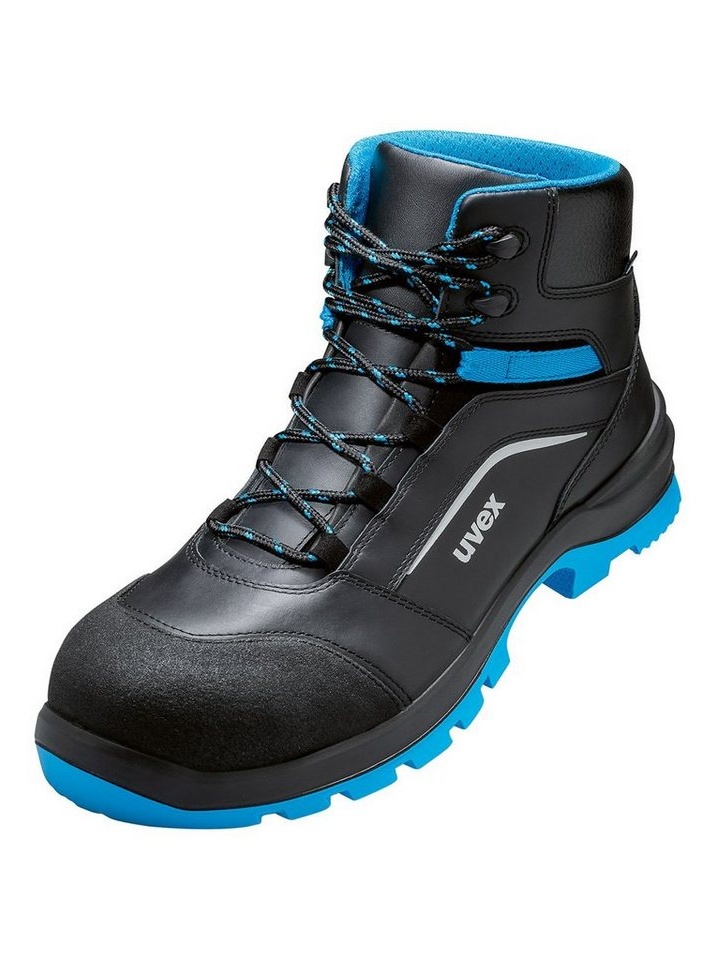 Bild von 2 xenova® 9556242 ESD Sicherheitsstiefel S3 Schuhgröße (EU): 42 Schwarz, Blau 1 Paar