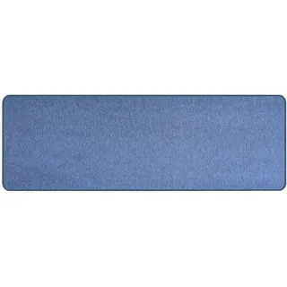 Primaflor-Ideen in Textil Teppich "MACAO, Made in Netherlands" rechteckig 5 mm Höhe Uni Farben, ideal im Wohnzimmer & Schlafzimmer, blau