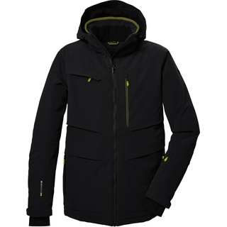 KILLTEC Herren Skijacke/Funktionsjacke mit abzippbarer Kapuze und Schneefang KSW 43 MN SKI JCKT, schwarz, XXL