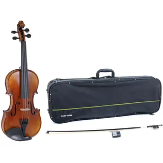 Gewa Violine, Violingarnitur Serie Maestro 2 VL 4, 4/4 Spielfertig inkl. Violinkoffer, Carbon Bogen und Il Cannone Saiten