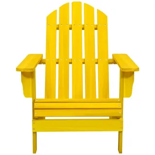 vidaXL Adirondack-Gartenstuhl Massivholz Tanne Gelb
