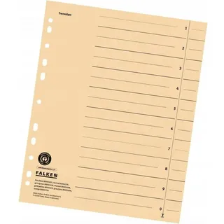 Falken Trennblätter 80001688 DIN-A4, 24x30cm, 230g/m2 Karton, chamois,