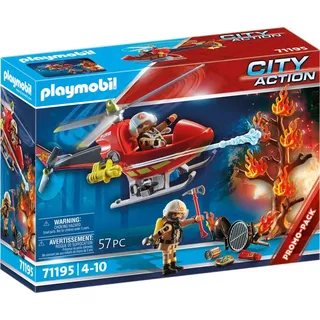 Playmobil City Action Feuerwehr-Hubschrauber