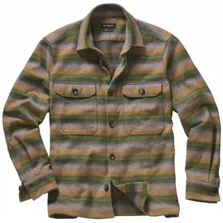 Flanell-Overshirt Grün 40