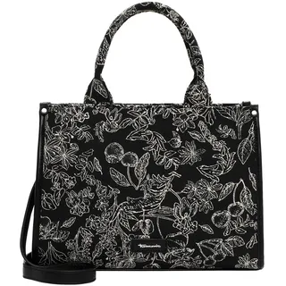 Shopper TAMARIS "Shopper TAS Katima", Damen, Gr. B/H/T: 33cm x 25cm x 12cm 0, schwarz (schwarz 100), Polyester, Taschen Shopper