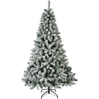 Lumineo Weihnachtsbaum, grün/weiß, dia116-H180cm