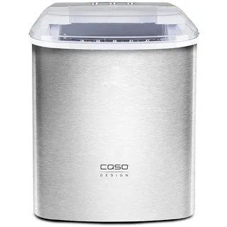 CASO Design CASO IceChef Pro - Eiswürfelmaschine, für eine schnelle Eiswürfelbereitung in 6-13 min., produziert ca. 500 g Eiswürfel pro Stunde, Eiswürfelbereiter aus Edelstahl, inkl. Eisschaufel