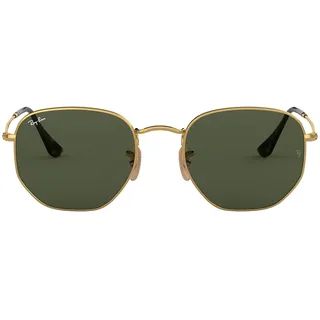 Ray-Ban Hexagonal Flat Lenses RB3548N 001 51-21 gold/green classic