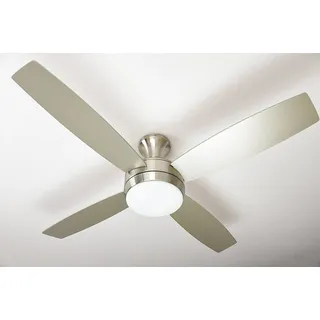 AireRyder Saturn 132 cm Deckenventilator silber/pinie mit Licht inkl. Fernbedienung