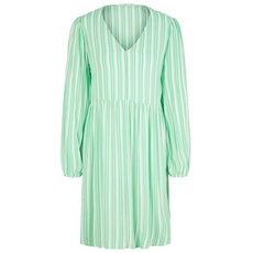 Bild von Denim Damen Kleid mit Muster, 31188-Vertical Green White Stripe, S