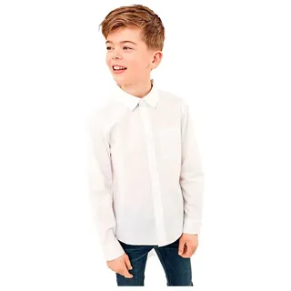 NAME IT Jungen Nkmnefred Ls Shirt Noos, Bright White, 134-140