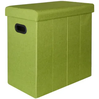 Dune Design Dunedesign Wäschekorb mit Deckel, 50/25/49 cm Grün , Kunststoff , Rechteckig , 28x50x50 cm , Haushalt & Reinigung, Wäschepflege, Wäschekörbe & Wäschetonnen