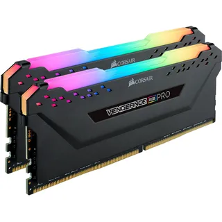 Vengeance RGB PRO schwarz DIMM Kit 32GB DDR4-2666, CL16-18-18-35 (CMW32GX4M2A2666C16)