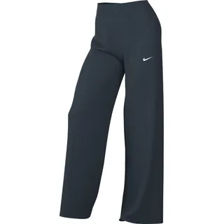 Nike Sportswear Everything Wovens Damenhose Mit Mittelhohem Bund Und Offenem Saum, Armory Navy/White, FQ3588-478, XL