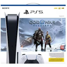 Sony Playstation 5 Standard + God of War Ragnarök 825 GB Wi-Fi Black White