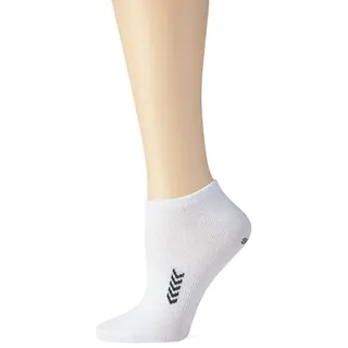 hummel Kinder Socken Ankle Smu, White/Black, 10 (36-40), 22-129-9124